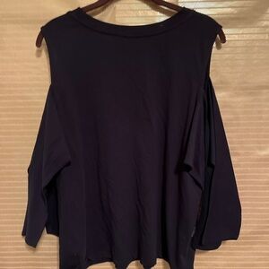H&M~100% COTTON~COLD SHOULDER BLOUSE~LG